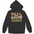 Wild About Reading Kid Love Wild Animal Books Back To School Unisex Hoodie Wild About Reading Kid Love Wild Animal Books Back To School Unisex Hoodie