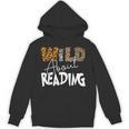 WILD ABOUT READING Reading Books Bookworm Library Day Unisex Hoodie