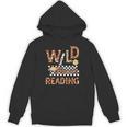 Wild About Reading Teacher Reading Books Back To School Unisex Hoodie