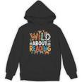 Wild About Reading Zoo Animals Books Reader Lover Unisex Hoodie