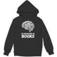 Women's My Brain Runs On Books Reading Bookworm Men Women Unisex Hoodie Women's My Brain Runs On Books Reading Bookworm Men Women Unisex Hoodie