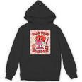 Women's Read Your Heart Out Groovy Bookish Valentine Day Women Girls Unisex Hoodie