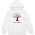 100 Days In The Books Reading Teacher 100th Day Of School Premium Tri-Blend Unisex Hoodie