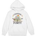 1986 Chapter Forty 40th Birthday Wildflower Book Unisex Hoodie