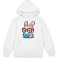 Adorable Book Lover Rabbit With Reading Glasses Cute Premium Unisex Hoodie Adorable Book Lover Rabbit With Reading Glasses Cute Premium Unisex Hoodie