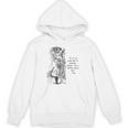 Alice Adventures Wonderland Vintage Book Quote Lewis Carrol Unisex Hoodie