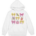 Apple Coquette Bow Books First Day Of School Back To School Unisex Hoodie Apple Coquette Bow Books First Day Of School Back To School Unisex Hoodie