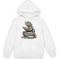 Bearded Dragon Reading Books Matching Bookworm Librarian Unisex Hoodie