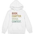 Book Chapter Verse Christian Bible Reformed Theology Unisex Hoodie
