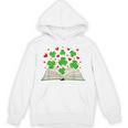 Book With Shamrocks Librarian Saint Patrick's Day Kids Unisex Hoodie Book With Shamrocks Librarian Saint Patrick's Day Kids Unisex Hoodie