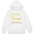 Books Are My Escape Simple Reading Quote Unisex Hoodie Books Are My Escape Simple Reading Quote Unisex Hoodie