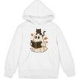 Books Ghost Reading Book Halloween Library Cat Fall Unisex Hoodie Books Ghost Reading Book Halloween Library Cat Fall Unisex Hoodie