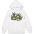 Botanical Garden Plants With Books Unisex Hoodie Botanical Garden Plants With Books Unisex Hoodie