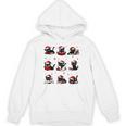 Cat Reading Books Lover Christmas Cat Lover Xmas Unisex Hoodie