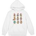 Christmas Library Gingerbread Man Books Lover Bookworm Unisex Hoodie