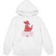 Clifford The Big Red Dog Pink Text With Bow Illustrated Book Unisex Hoodie Clifford The Big Red Dog Pink Text With Bow Illustrated Book Unisex Hoodie