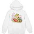 Crocodile Reading Book Watercolor Flowers Kids Unisex Hoodie Crocodile Reading Book Watercolor Flowers Kids Unisex Hoodie
