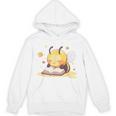Cute Bee Reading Book Teacher Student Reader Graphic For Men Women Kids Unisex Hoodie Cute Bee Reading Book Teacher Student Reader Graphic For Men Women Kids Unisex Hoodie
