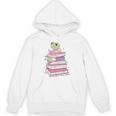 Cute Book Lover Frog Pretty Girls Read Books Kawaii Reading Unisex Hoodie Cute Book Lover Frog Pretty Girls Read Books Kawaii Reading Unisex Hoodie