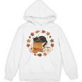 Cute Cat Fall In Love With Reading Book Cat Lover Librarian Unisex Hoodie