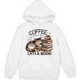 Cute Coffee Cats Books Lover Idea Women Men Kids Unisex Hoodie Cute Coffee Cats Books Lover Idea Women Men Kids Unisex Hoodie