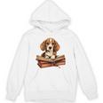 Cute Dog Beagle Reading Book Unisex Hoodie