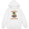 Cute Halloween Teacher Librarian Frankenstein Reading Books Unisex Hoodie