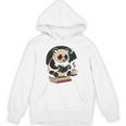 Cute Panda Reading Book Under Moon Bookworm Coffee Lover Unisex Hoodie Cute Panda Reading Book Under Moon Bookworm Coffee Lover Unisex Hoodie