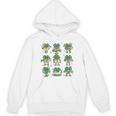 Cute Shamrock Reading Books St Patrick's Day Teacher Reading Unisex Hoodie