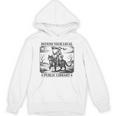 Defend Your Local Public Library Cat Knight Book Lover Unisex Hoodie