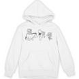 Disney Winnie The Pooh Eeyore Pooh & Piglet Carrying Books Unisex Hoodie