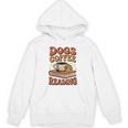 Dogs Coffee Reading Book Lover Unisex Hoodie