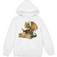 Dragon Bookworm Reading Book Graphic Unisex Hoodie Dragon Bookworm Reading Book Graphic Unisex Hoodie