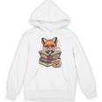 Fox Read Books Be Kind Stay Weird Reader Cute Nerd Bookworm Unisex Hoodie