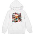 Gingerbread Reading Book Lovers Christmas Bookworm Librarian Premium Unisex Hoodie