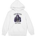 Good Girls Read Bad Books Sarcastic Skeleton Goth Skull Unisex Hoodie