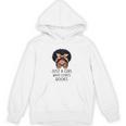 Just a Girl Who Loves Books Messy Bun Black Women Reading Unisex Hoodie