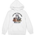 I Just Want To Read Books And Pet Cats Raglan Baseball Tee Unisex Hoodie