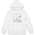 Library Card Vintage Book Due Date Bookish Rainbow Reading Unisex Hoodie