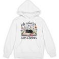 Life Is Better With Cats And Books Unisex Hoodie Life Is Better With Cats And Books Unisex Hoodie