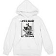Life Is Short Buy The Book Skeleton Book Lover Reading Unisex Hoodie Life Is Short Buy The Book Skeleton Book Lover Reading Unisex Hoodie
