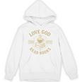 Love God Drink Coffee Read Books Lovers Vintage Christian Unisex Hoodie