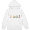 The Perfect Weekend Camping Essentials Wine Books Campfire Unisex Hoodie