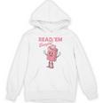 Read 'Em Western Cowgirl Retro Groovy Reading Books Unisex Hoodie Read 'Em Western Cowgirl Retro Groovy Reading Books Unisex Hoodie