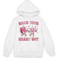 Read Your Heart Out Teacher Valentine Book Unisex Hoodie Read Your Heart Out Teacher Valentine Book Unisex Hoodie
