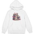 Reading A Book Per Day Keeps Reality Away Skeleton Books Unisex Hoodie