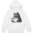 Reading Cat Cat Book Lover Unisex Hoodie