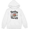 Reading Is My Therapy Book Lover Bookworm Unisex Hoodie