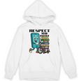 Respect Elders Cellphone Pushing Books In a Wheelchair Unisex Hoodie