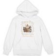 Retro North Pole Reading Club Hot Cocoa Book Lovers Xmas Unisex Hoodie